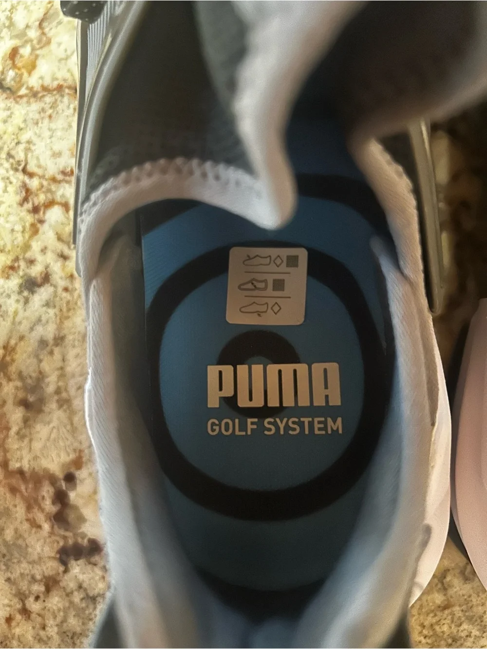 NWT Puma Golf System Waterproof Men 9 Black/Gray Low-Top Sneaker Athletic Shoes